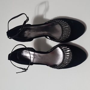 Black Suede High Heels